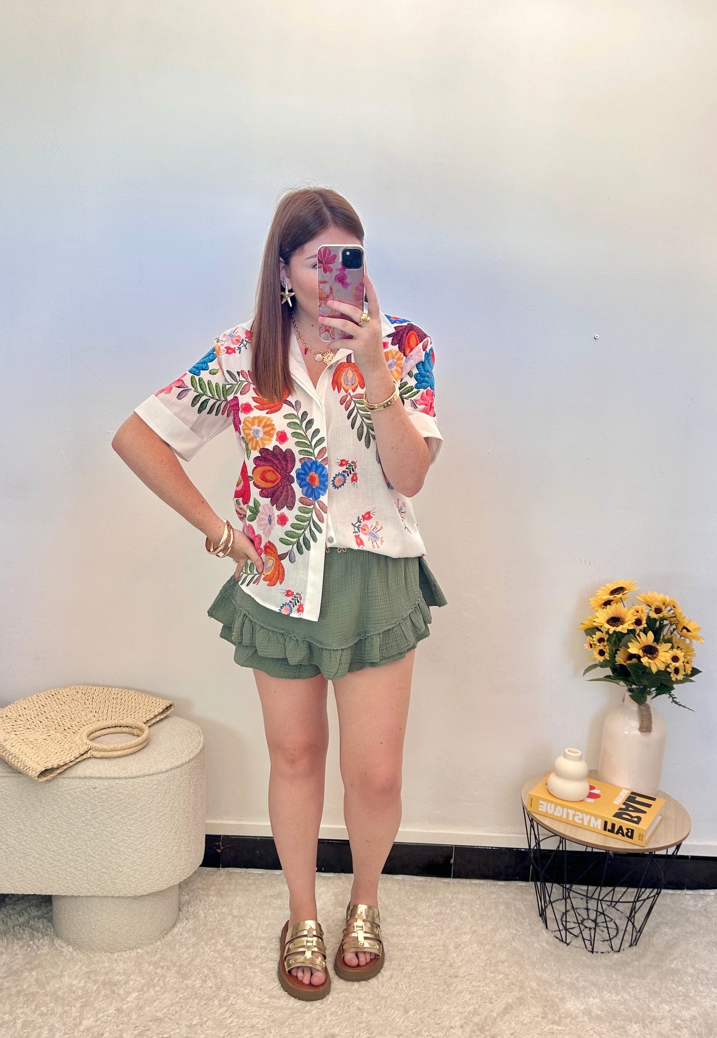 Jupe Short JULIA Kaki