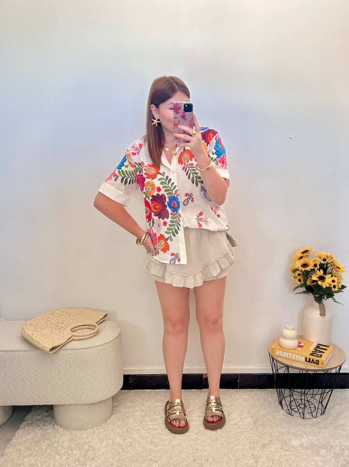Jupe Short JULIA écrue