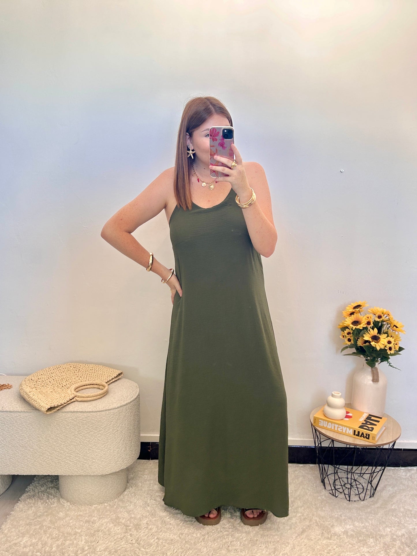 Robe LINA kaki