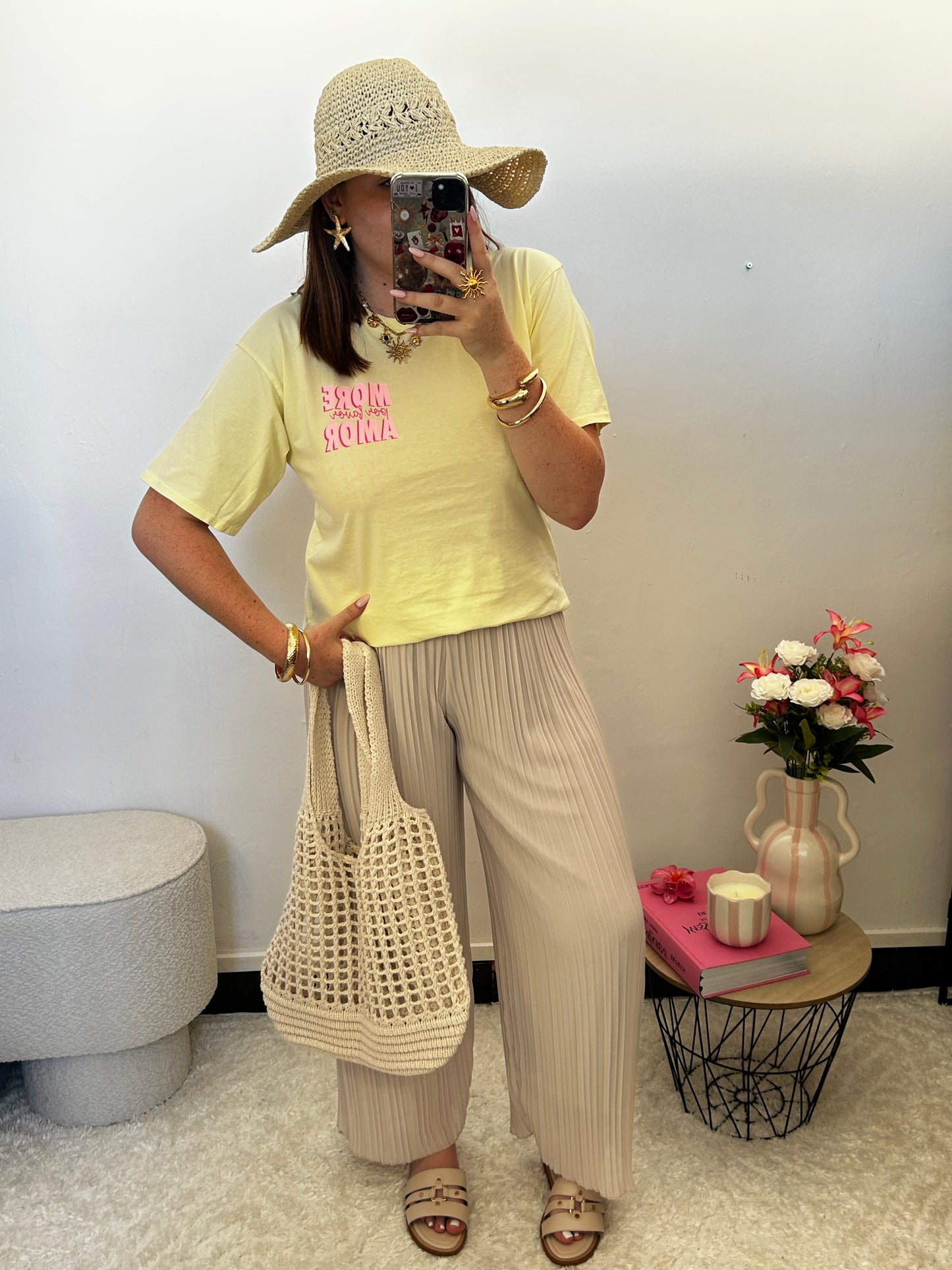 T-shirt AMOR jaune