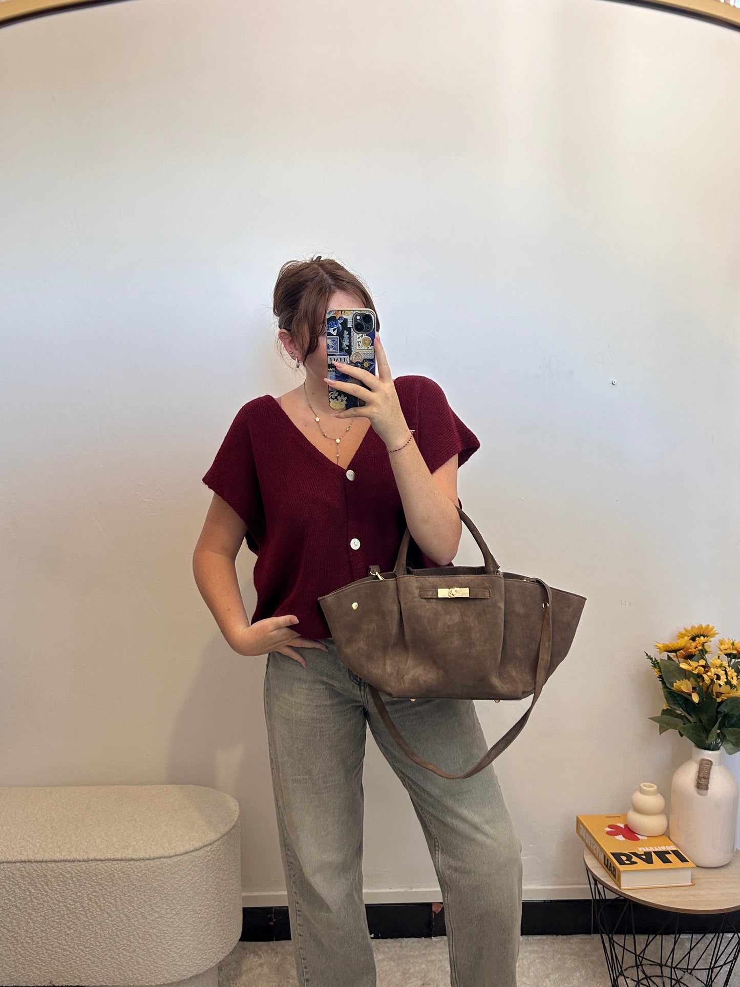 Gilet LAURA Bordeaux