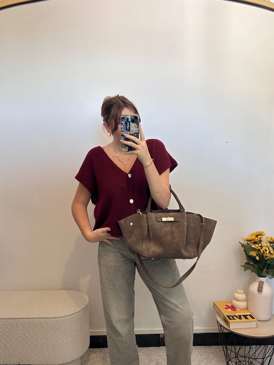 Gilet LAURA Bordeaux