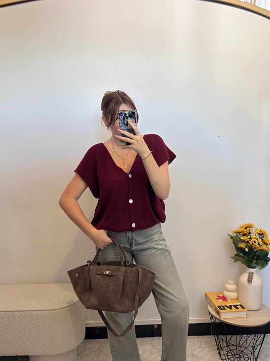 Gilet LAURA Bordeaux