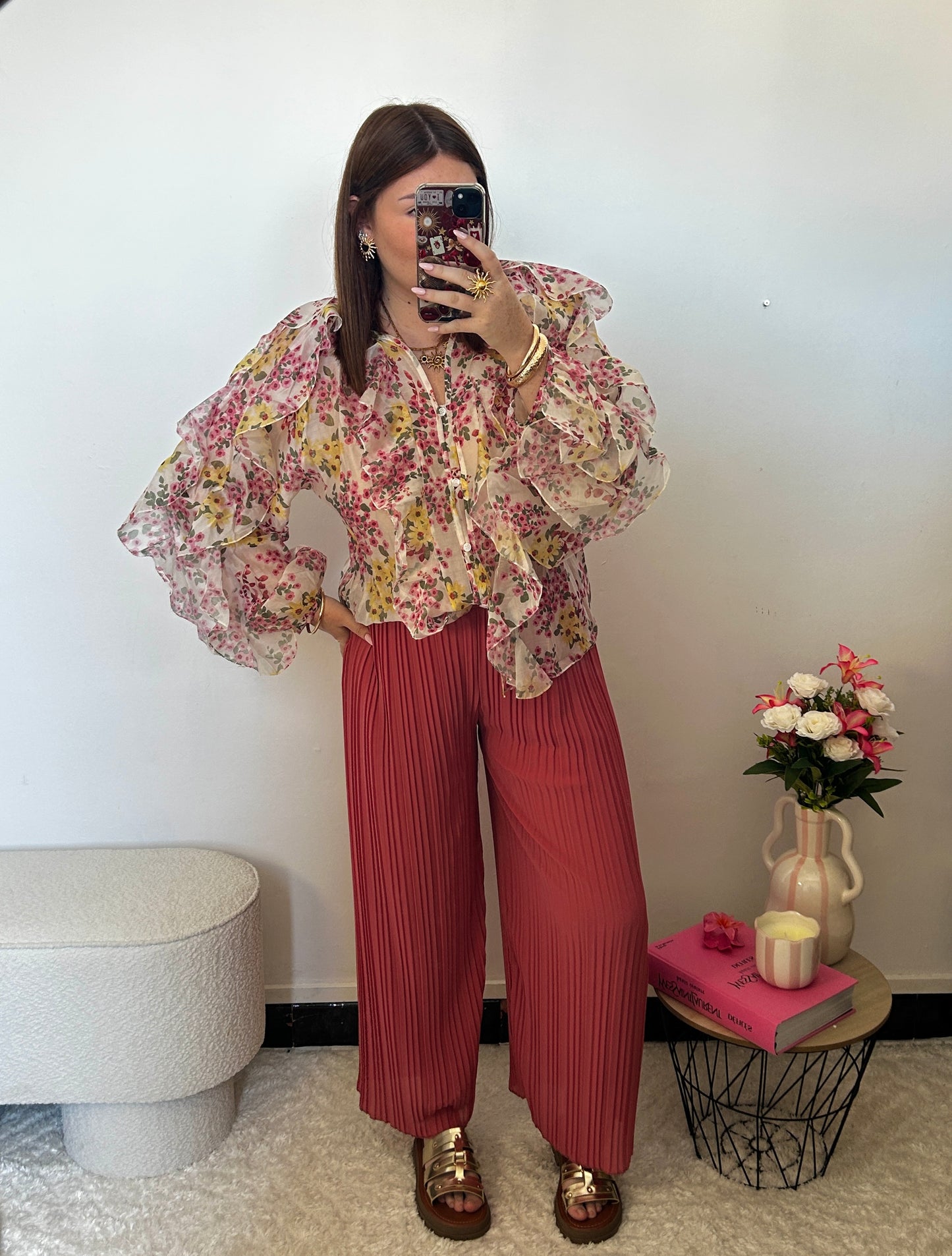Pantalon MIA rose saumon