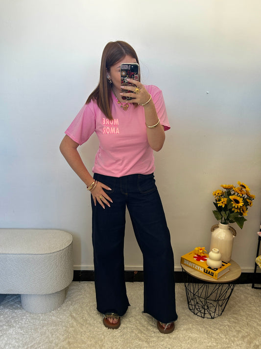 T-shirt AMOR rose