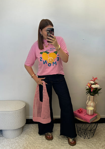T-shirt LEMON rose