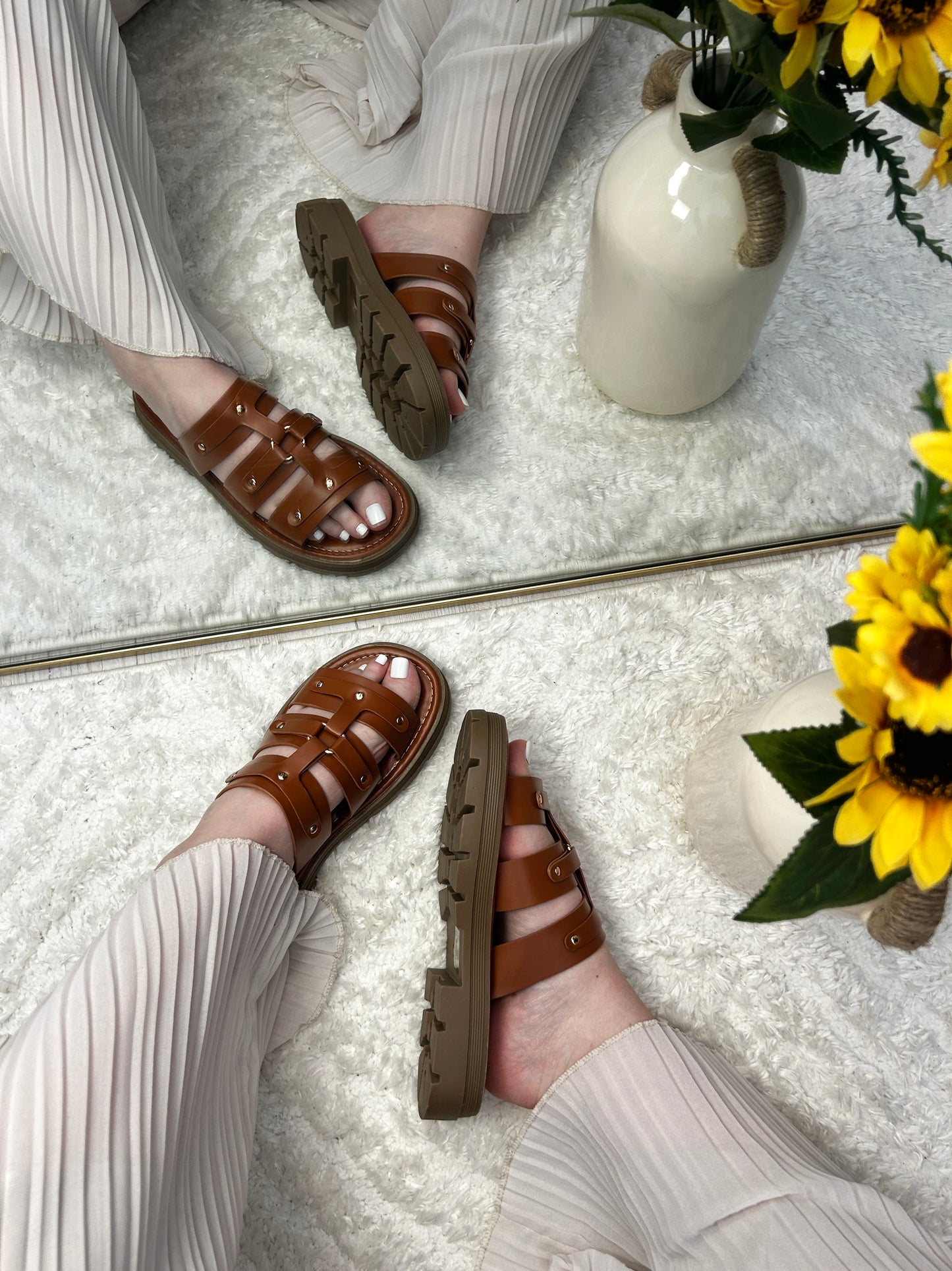 Sandale NORA Camel