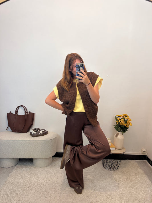 Pantalon  EMY Marron